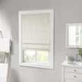 thumbnail image 4 of Madison Park Galen Basketweave Room Darkening Cordless Roman Shade in Ivory, 4 of 5