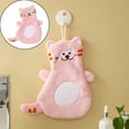 thumbnail image 2 of XKHAZA Kids Hanging Hand Towels for Bathroom Coral Towels Fluffy Coral Fleece Quick Dry Bath Hand Drying Towels Cute Animal Fingertip Towels Bathroom Hanging Hand Towels for Laundry Room Kitchen, 2 of 7