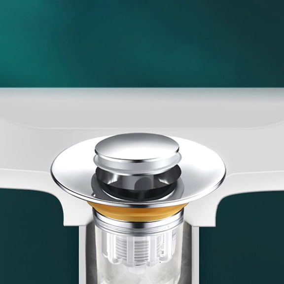 LABSERRON 2pcs Basin Press-type Plugs with ABS for Filtration in Modern Bathrooms and Kitchens