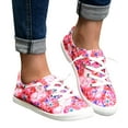 thumbnail image 2 of NOKIO Women Canvas Sneaker Slip On Non Slip Casual Shoes Lace Up Canvas Low Top Shoes Loafers for Women Fashion Sneaker Christmas Print Walking Fashion Soft Sole Non Slip Casual Shoes, 2 of 7
