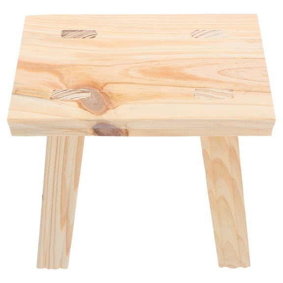 EXHUMKY Solid Wood Toilet Step Stool for Toddlers with Easy Clean Surface and Safety Edges