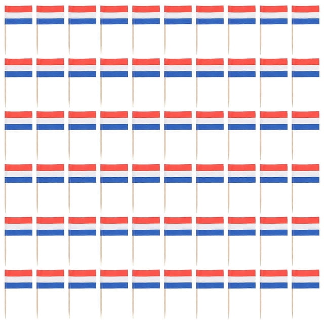 100Pcs Flag Toothpicks Flags Cupcake Toppers Cake Topper Decorations Party Supplies
