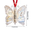 thumbnail image 4 of Butterfly Christmas Money Gift Ornament Butterfly Xmas Cash Decor, Acrylic Cash Holder with Built‑in Clear Compartment Holiday Wallets for Tree Window Car Gift for Family Friends, 4 of 6