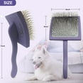 thumbnail image 4 of WuPing Ergonomic Wooden-Handle Long-Pin Brush for Poodles, Goldendoodles & Other Long-Haired Dogs (purple), 4 of 6