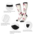 thumbnail image 3 of Naloa Floral Mushroom Thigh High Socks Extra Long Stretchy Sock Women Over Knee High Opaque Stocking Daily Wear, 3 of 6