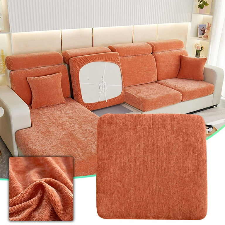 Printed Sofa Couch Cushion Covers Replacement Chair Cushion Covers Stretch Sofa  Seat Cover Furniture Protector Sofa Slipcover Soft Flexibility with Elastic  Bottom