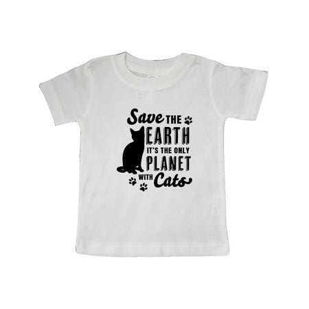 

Inktastic Save the Earth It s the Only Planet with Cats with Pawprints Gift Baby Boy or Baby Girl T-Shirt