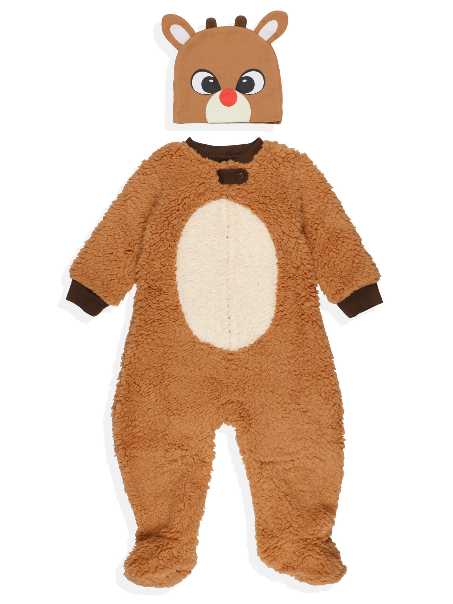 Rudolph Christmas Toddler Matching Family Pajamas Union Suit, Sizes 2T-5T