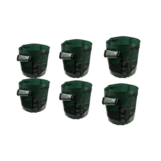Bolsas de patatas para plantas de jardín Baoblaze 6 piezas con Solapa de acceso Jardinera de contenedores de cultivo