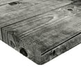 thumbnail image 2 of Ambesonne Dark Grey Fitted Sheet 2 Pcs Set, Ombre Wood Planks, California King, Black Pale Grey, 2 of 3