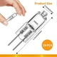 thumbnail image 5 of 20 Pcs G4 Halogen Bulbs - 20w 12v 2 Pin Clear Lamp Bulb, 5 of 5