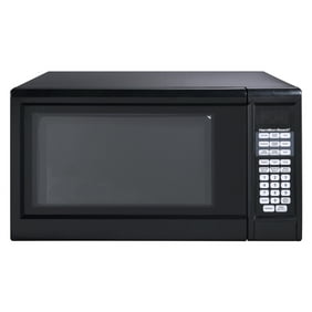 Rival 0 9 Cu Ft Black Microwave Oven Walmart Com
