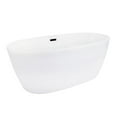 thumbnail image 5 of Rauris 59" x 28" Acrylic Flatbottom Soaking Bathtub in White with Drain/Overflow, 5 of 13