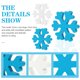 thumbnail image 4 of GOOHOCHY 3 piezas de adornos navideños de invierno con forma de copo de nieve campestre. Decoración de copos de nieve de granja., 4 of 8