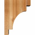 thumbnail image 3 of 6"W x 12"D x 16"H Mediterranean Rough Sawn Corbel, Western Red Cedar, 3 of 9
