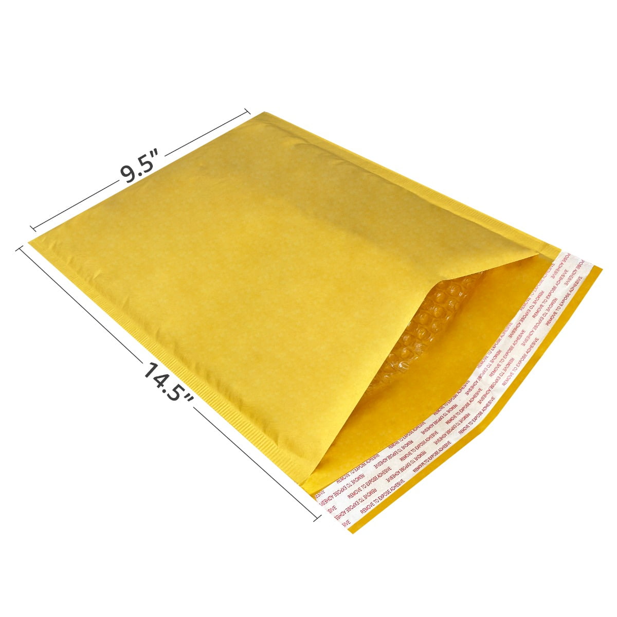 StarBoxes 50 Kraft Bubble Mailers 9.5 x 14.5" - #4 Self-Sealing Padded Envelopes Bags
