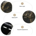 thumbnail image 6 of LEORX 6Pcs Small Keepsake Box Vintage Golden PP and Christmas Events, 6 of 8