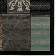 thumbnail image 2 of Milan Power Loomed Rug, Brown/Aqua, 2 of 2