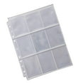 thumbnail image 2 of 20 Pcs Pages d'Album Transparentes Collection Recto-Verso 9 Collections 9 Poches Poches Pochettes pour Cartes de Jeu Porte-Cartes à 3 Anneaux Classeur, 2 of 9