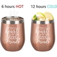 thumbnail image 5 of Teacher Appreciation Gifts for Women Teacher Tumbler Christmas Thank You Graduation Birthday Thanksgiving Gifts Stainless Steel Wine Tumbler with Lid Straw 12 oz, 5 of 6