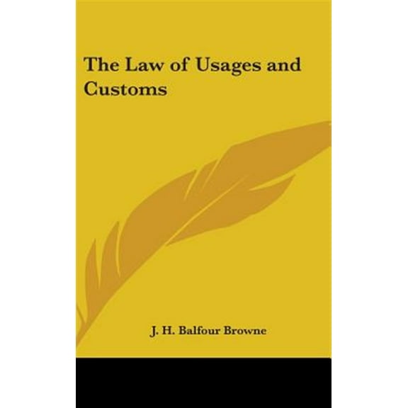 Law of Usages and Customs