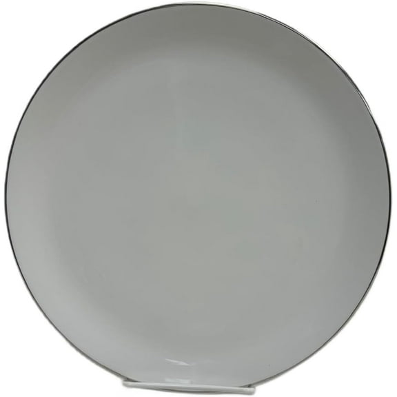 10.75" Bone Сhina Plate with décor Dinner Plate with Platinum Trim
