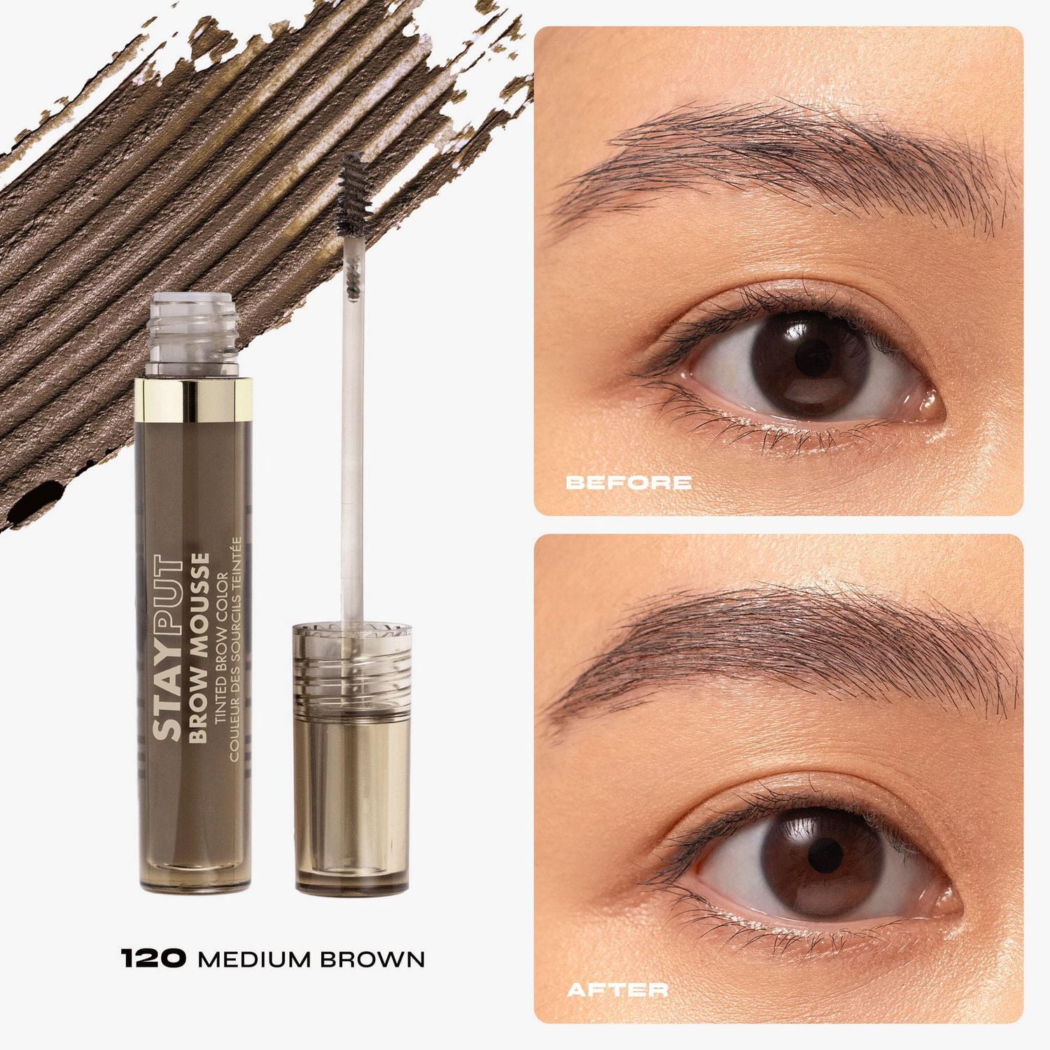 Milani , Stay Put Mousse à Sourcils Couleur de Sourcils Teintée