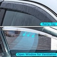 thumbnail image 6 of Smoke Tinted Tape-On Side Window Vent Visor Deflectors Rain Guards Compatible with Jeep Compass 2017 2018 2019 2020 2021, 6 of 7