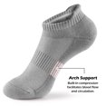 thumbnail image 6 of Iugvhana Men's 5 Pairs Ankle Athletic Socks - Low Cut, Cushioned, Breathable, Running Performance, No Show Socks Gray L, 6 of 6