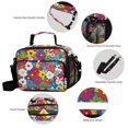 thumbnail image 3 of FORMRS Student Insulated Lunch Bag with Shoulder Strap Reusable Cooler Box for School, Whimsical Floral, 3 of 9