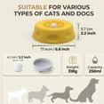 thumbnail image 6 of Interactive Dog Lick Bowl with Ball - 1 Cup Slow Feeder & Lick Mat Alternative Puzzle Toy for Liquid Treats, Yellow, 6 of 9