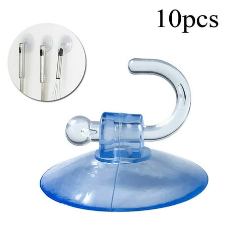 

Kabuda Suckers Hooks Wall Hooks for Kitchen Bathroom 10Pcs Transparent Blue