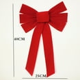 thumbnail image 4 of Red Velvet Christmas Bow Eco Friendly Holiday Ornament Home Decoration, 4 of 6