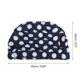 thumbnail image 4 of Unique Bargains 1 Pc Breathable Floral Pattern Swimming Cap Navy Blue White, 4 of 6