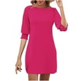 thumbnail image 2 of Women's Sexy Midi Dresses,Summer Clearance Mid-Sleeve Dresses, 2 of 9