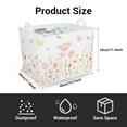 thumbnail image 6 of Laundry Basket, Laundry Hamper, Collapsible Laundry Baskets, Dirty Clothes Hamper, Waterproof with Foam Protected Aluminum Handles for College Dorm, Family (Dandelions), 6 of 7