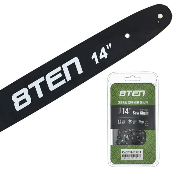 8TEN 14" Chainsaw Bar & Chain .050 3/8LP 52DL for Husqvarna Echo MK1010411