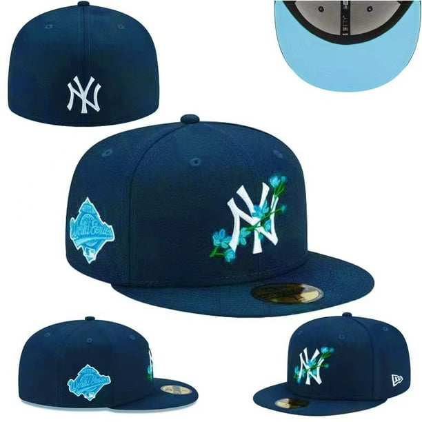 Gorra De Béisbol De New York Yankees Ala Plana Gorras De Ajuste Totalmente Cerradas Sombreros Hip Hop