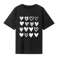 thumbnail image 2 of Camiseta de mujer con cuello redondo y manga corta para viaje, regalo del día de San Valentín S, 2 of 8