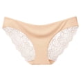 thumbnail image 2 of VISALY Cheeky Panties Lace Panties Womens Underwear Lace Low Waist Soft Lace Breathable Stretchy Briefs Comfortable Panties For Ladies Seamless Underwear Plus Size Panties Panties For Women Beige L, 2 of 3