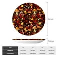 thumbnail image 2 of Daiia Warm Plants and Mushrooms Printed Pattern Ceramic Plate Dinner Plates Bone China Decorative Plates with Display Stand Art Ceramic Ornaments for Wall Hanging Decoration-8in, 2 of 6
