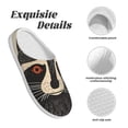 thumbnail image 5 of Lsque Retro Raccoon Graphic Print Pattern Womens Comfort Cotton on Scuff With Memory Foam and Anti-skid Sole Slipper-40/41, 5 of 7
