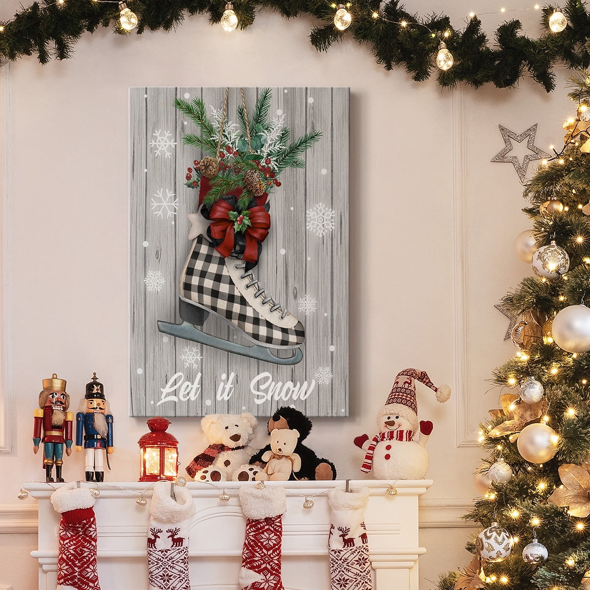 Christmas Skates- Gallery Wrapped Canvas