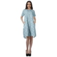 thumbnail image 2 of Moomaya Robe Tunique en Coton Flex pour Femmes Manches Courtes Vêtements d'Été, 2 of 4