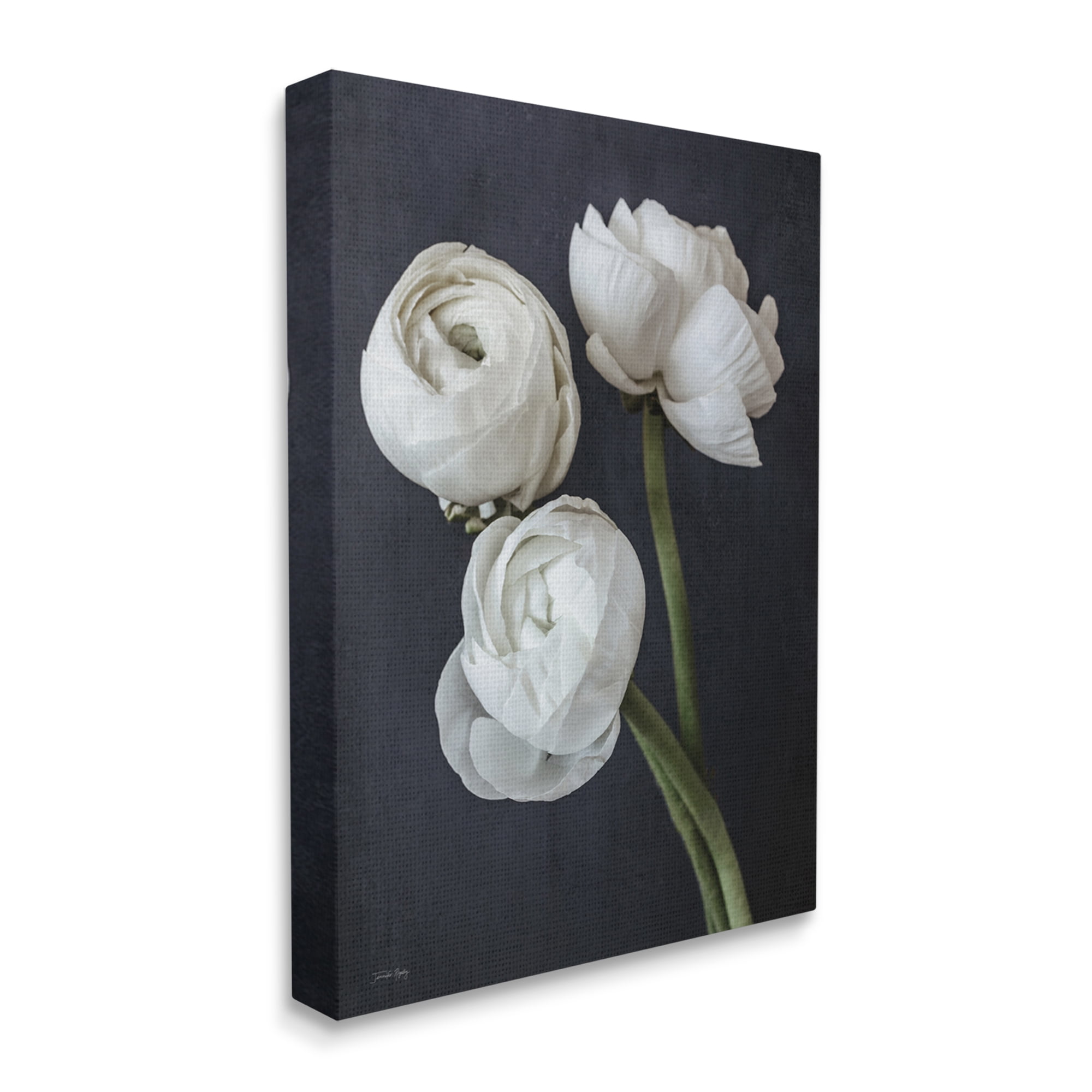 Stupell Industries Chic Ranunculus Flower Blossoms Modern Arrangement Photograph Gallery Wrapped Canvas Print Wall Art, Design by Jennifer Rigsby