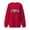 #1-Red, variant on Mama Oversized Crewneck Pullover for Women - Casual Long Sleeve Round Neck Sweatshirt Top
