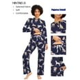 thumbnail image 3 of MINTREUS Couple Pajama Sets Soft PJs Sets for Couples/Women/Men Matching Sleepwear with Pockets, 3 of 6