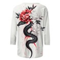 thumbnail image 5 of xixinqiwan Happy New Year 2025 T-Shirt for Women,Year Of The Snake Sweatshirt Chinese New Year 2025 Women Sweater Lunar New Year Spring Festival Holiday Tops, 5 of 6