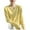 Yellow, variant on Fiaer women button down sweaters plus size long sleeve v neck trendy cozy fall winter loose fit tops Yellow XL