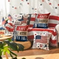 thumbnail image 3 of Sm:)e USA Stars and Stripes Fourth of July Throw Pillow Cover 18x18 Inch Set of 4, Polyester Patriotic Outdoor Pillow Case for Sofa Couch, 3 of 6